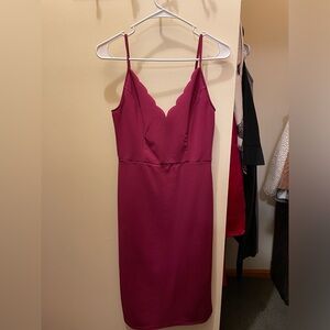 Socialite Eggplant-Purple Dress (Size Medium), Worn Once, Like New